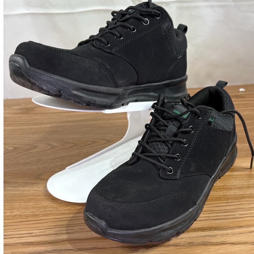 Emeric Lacosse Black Leather Upper Man Made Sole Women's Work Shoes Size 10W